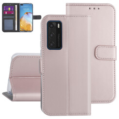 Hoesje voor Huawei P40 - Rose Gold - Book Case  - Kaarthouder