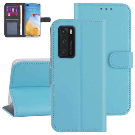 Huawei P40 Hellblau Book-Case hul - Huawei P40 Hellblau Book-Case hul -