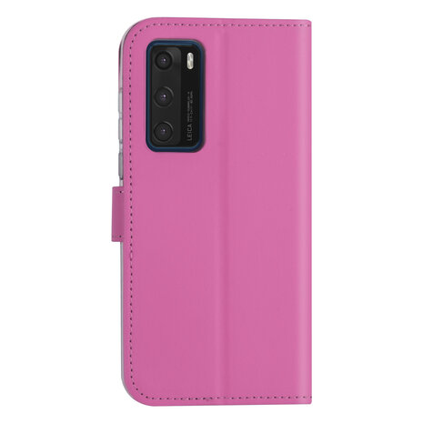 Hoesje voor Huawei P40 - Felroze - Book Case  - Kaarthouder