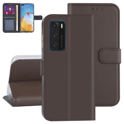 Hoesje voor Huawei P40 - Bruin - Book Case  - Kaarthouder