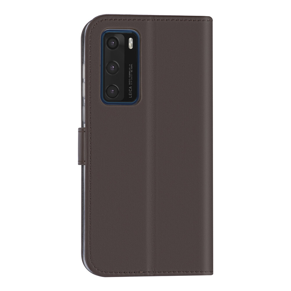 Huawei Huawei P40 Brown Book type case - Card holder Huawei Huawei P40 Brown Book type case - Card holder