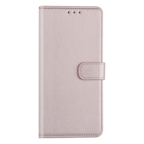 Huawei P40 Lite Rose Gold Book-Case hul - Huawei P40 Lite Rose Gold Book-Case hul -