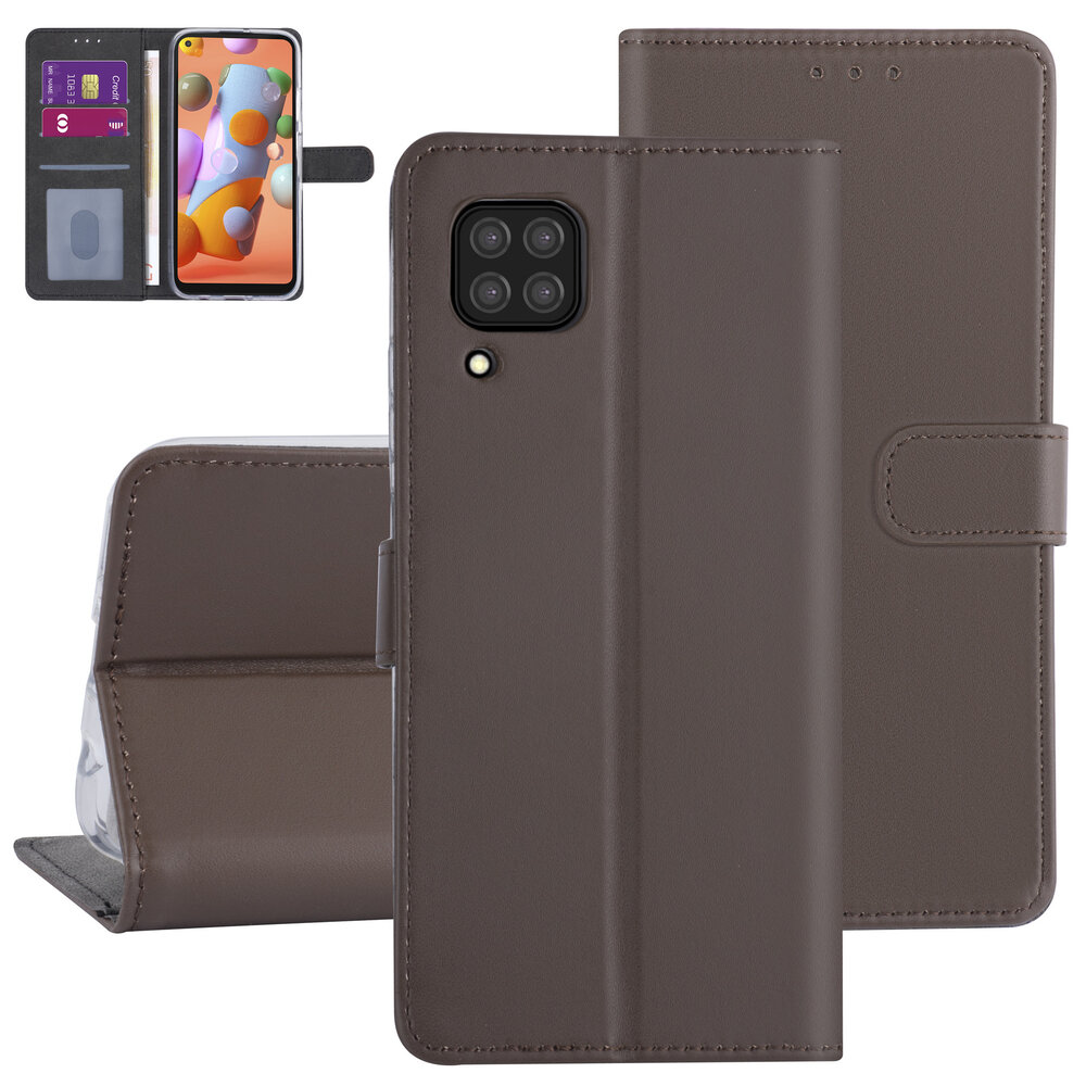 Huawei Huawei P40 Lite Brown Book type case - Card holder Huawei Huawei P40 Lite Brown Book type case - Card holder