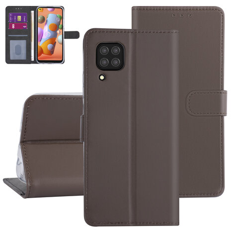 Huawei Huawei P40 Lite Brown Book type case - Card holder Huawei Huawei P40 Lite Brown Book type case - Card holder