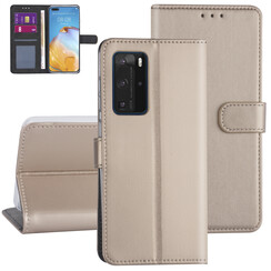 Huawei P40 Pro Gold Book-Case hul -