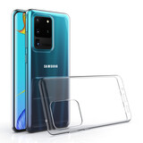Samsung Galaxy S20 Ultra Transparant Backcover hoesje - silicone Samsung Galaxy S20 Ultra Transparant Backcover hoesje - silicone
