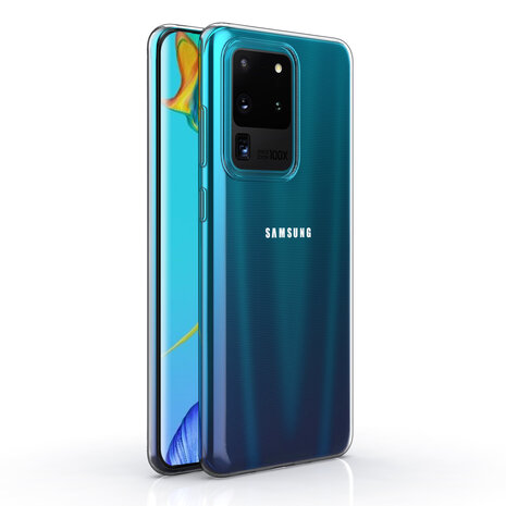 Samsung Galaxy S20 Ultra Transparant Backcover hoesje - silicone Samsung Galaxy S20 Ultra Transparant Backcover hoesje - silicone