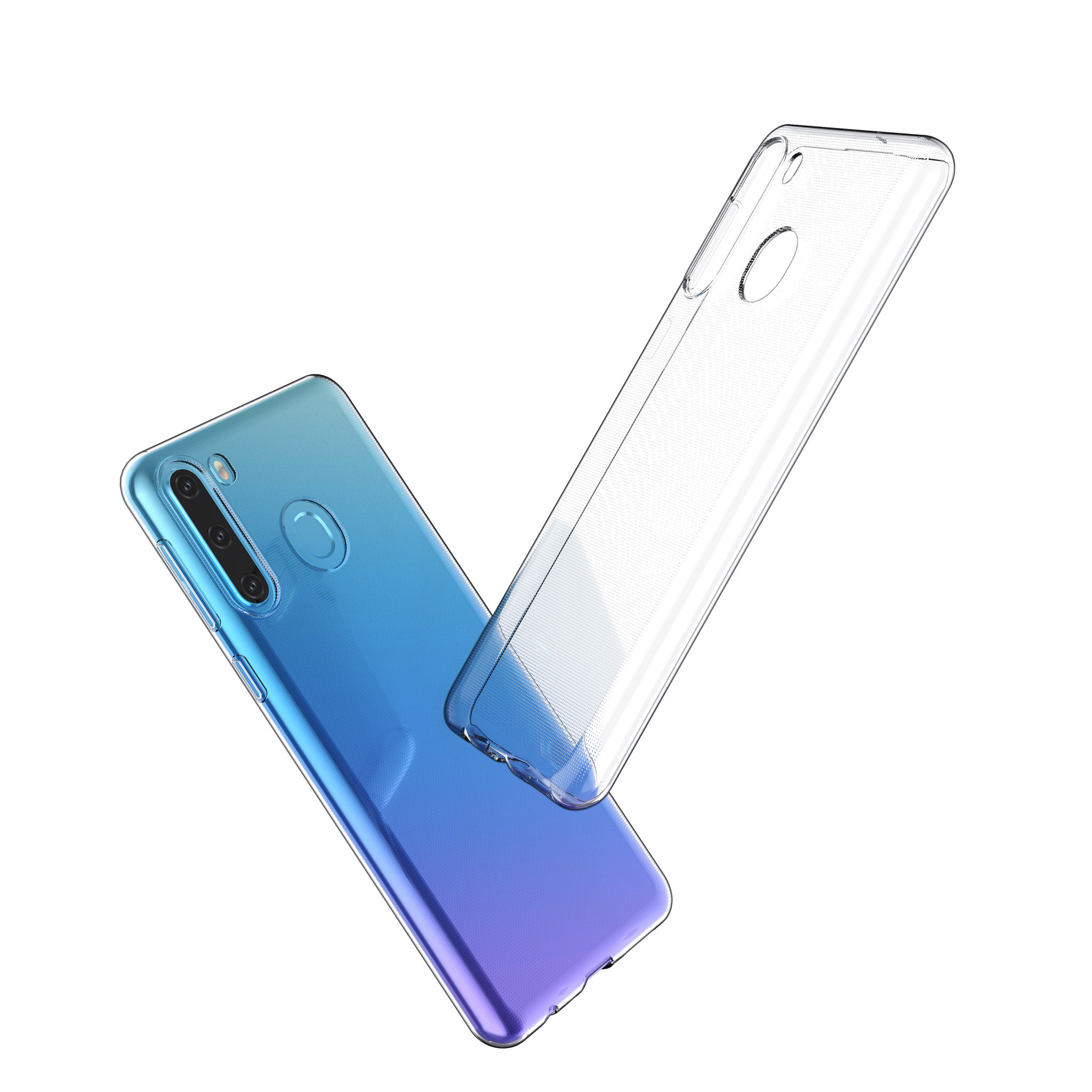 Samsung Galaxy A21 Transparant Backcover hoesje - silicone, foto 3 van 6
