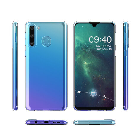 Samsung Galaxy A21 Transparant Backcover hoesje - silicone Samsung Galaxy A21 Transparant Backcover hoesje - silicone