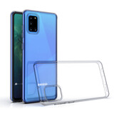 Samsung Galaxy A31 Transparent Back-Cover hul - silicone Samsung Galaxy A31 Transparent Back-Cover hul - silicone