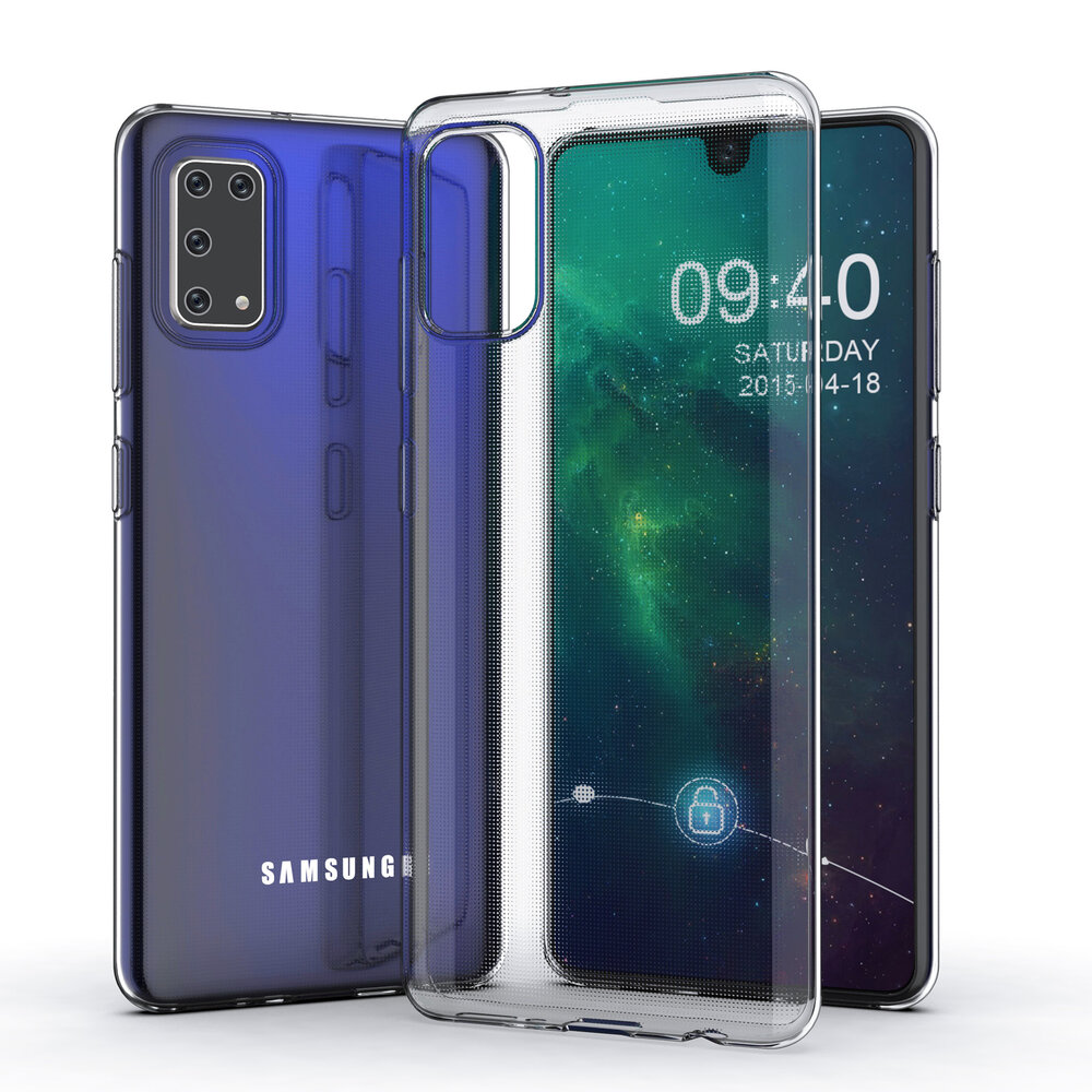 Samsung Galaxy A41 Transparent Back-Cover hul - silicone Samsung Galaxy A41 Transparent Back-Cover hul - silicone