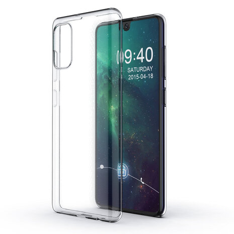 Samsung Galaxy A41 Transparent Back-Cover hul - silicone Samsung Galaxy A41 Transparent Back-Cover hul - silicone