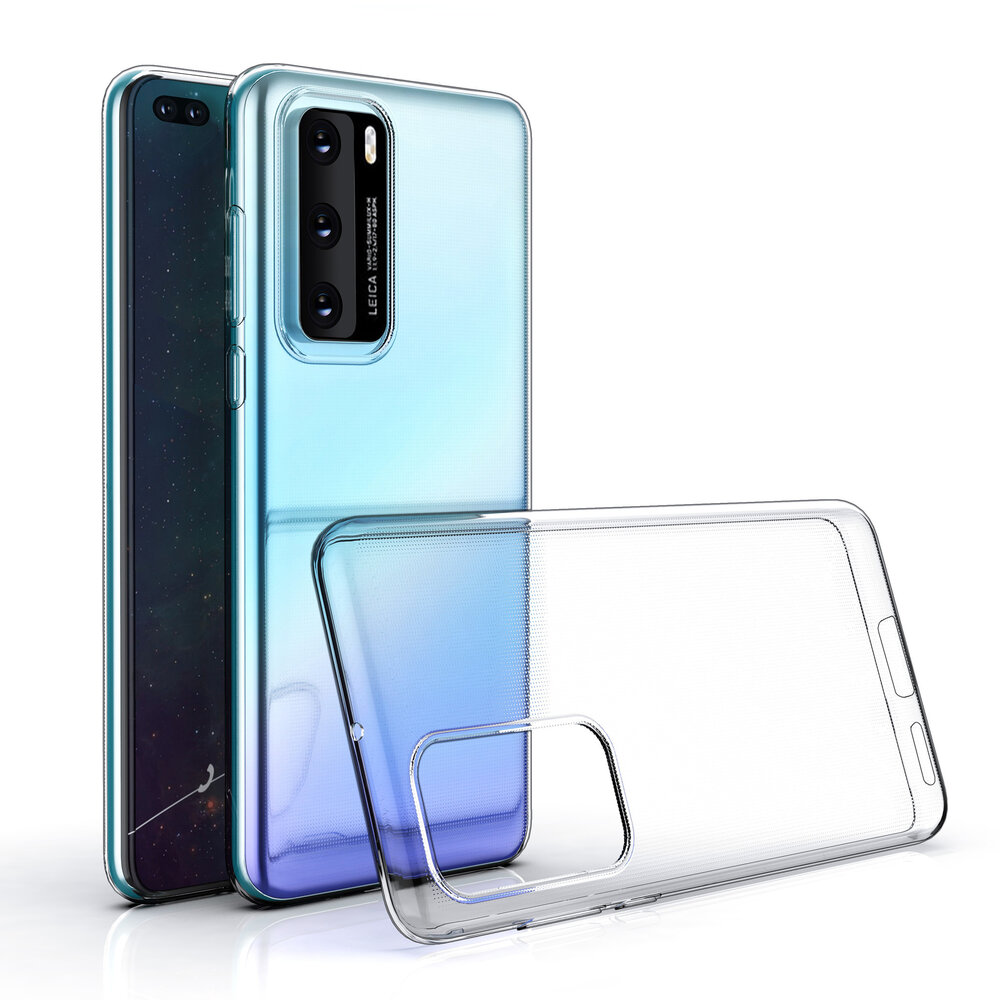Huawei P40 Transparant Backcover hoesje - silicone