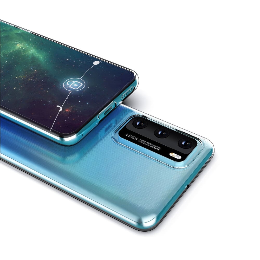 Huawei P40 Transparent Back cover coque - silicone