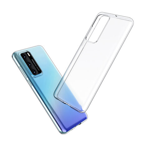 Huawei P40 Transparent Back cover coque - silicone