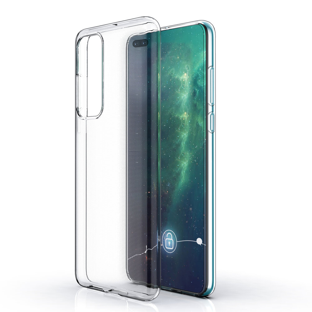 Huawei P40 Transparent Back cover coque - silicone
