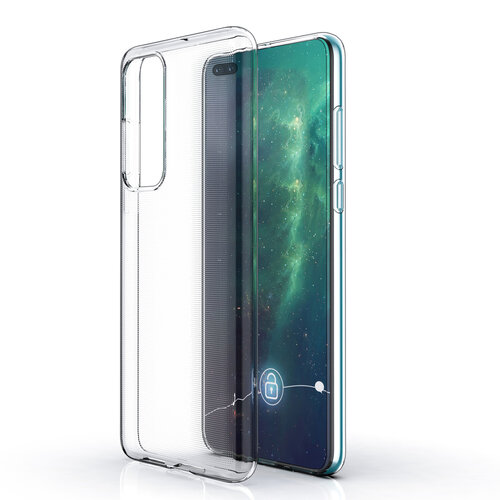 Huawei P40 Transparent Back cover case - Silicone