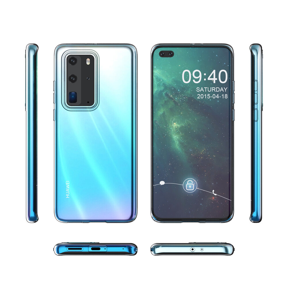Huawei P40 Pro Transparent Back-Cover hul - silicone