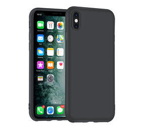 Apple iPhone X-Xs zwart Backcover hoesje - silicone