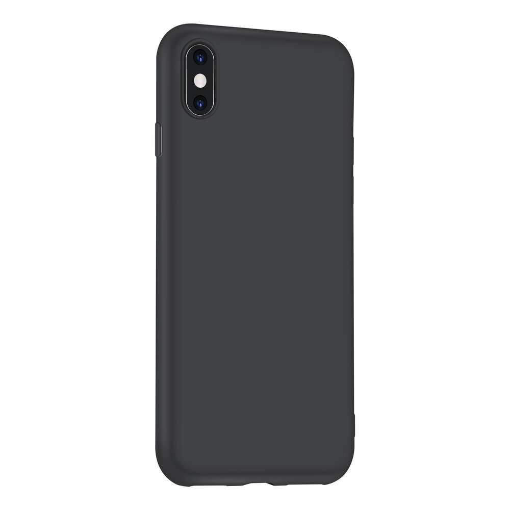 Apple iPhone X-Xs zwart Backcover hoesje - silicone