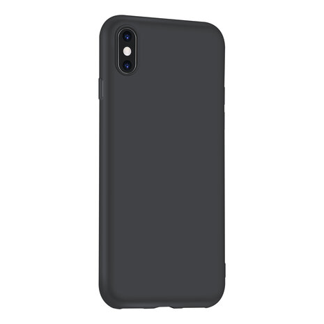 Apple iPhone X-Xs zwart Backcover hoesje - silicone
