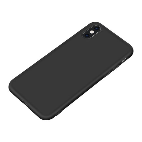 Apple iPhone X-Xs zwart Backcover hoesje - silicone