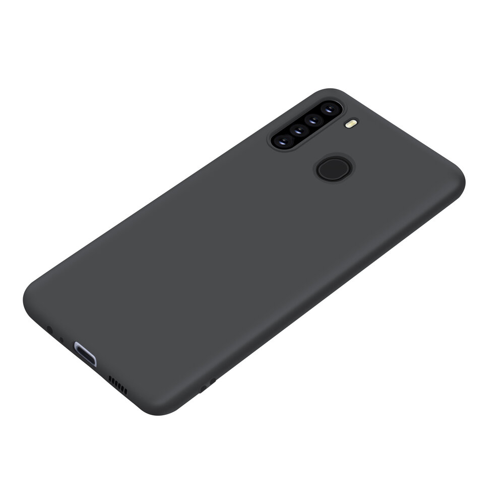 Samsung Galaxy A21 zwart Backcover hoesje - silicone