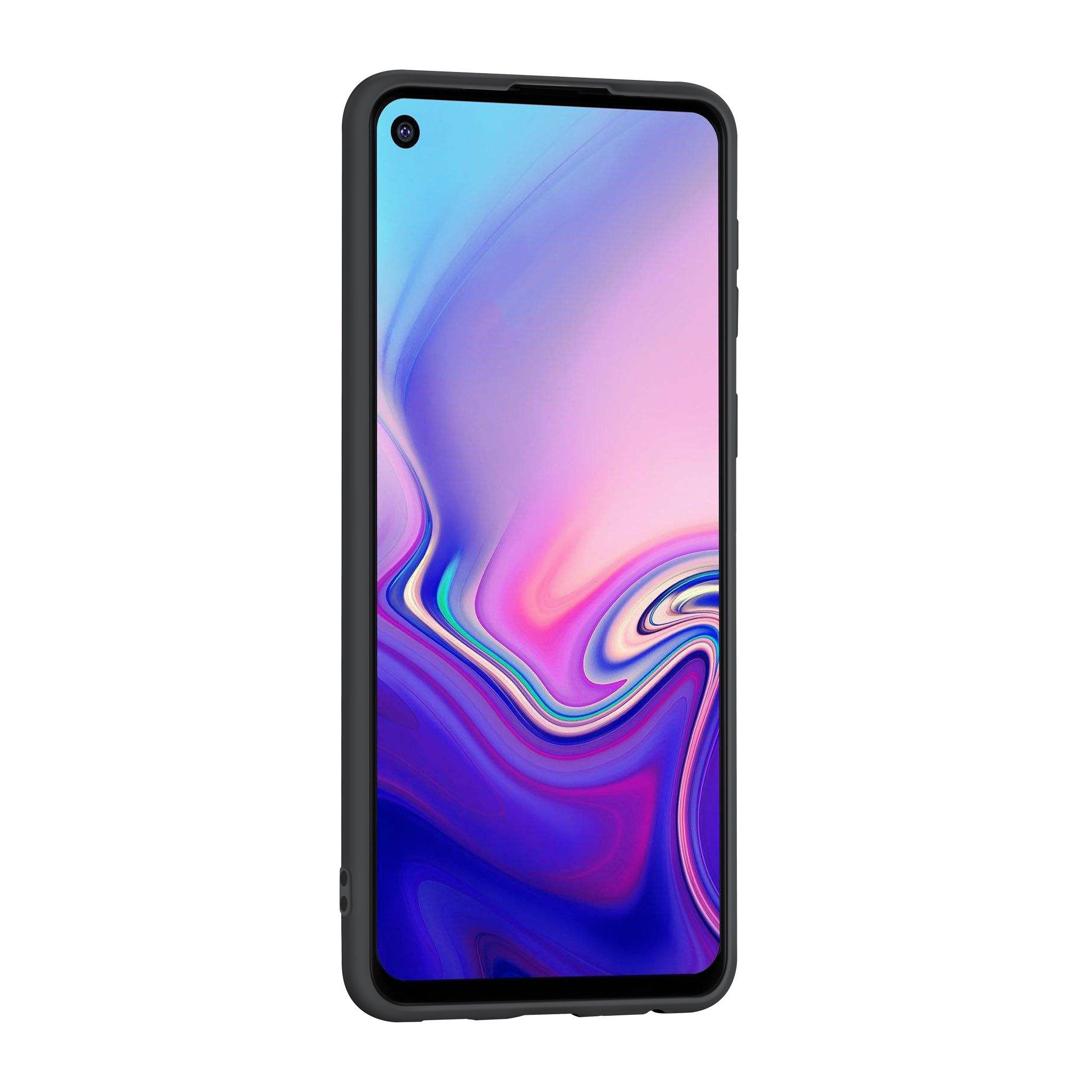 Samsung Galaxy A21 zwart Backcover hoesje - silicone, foto 5 van 5