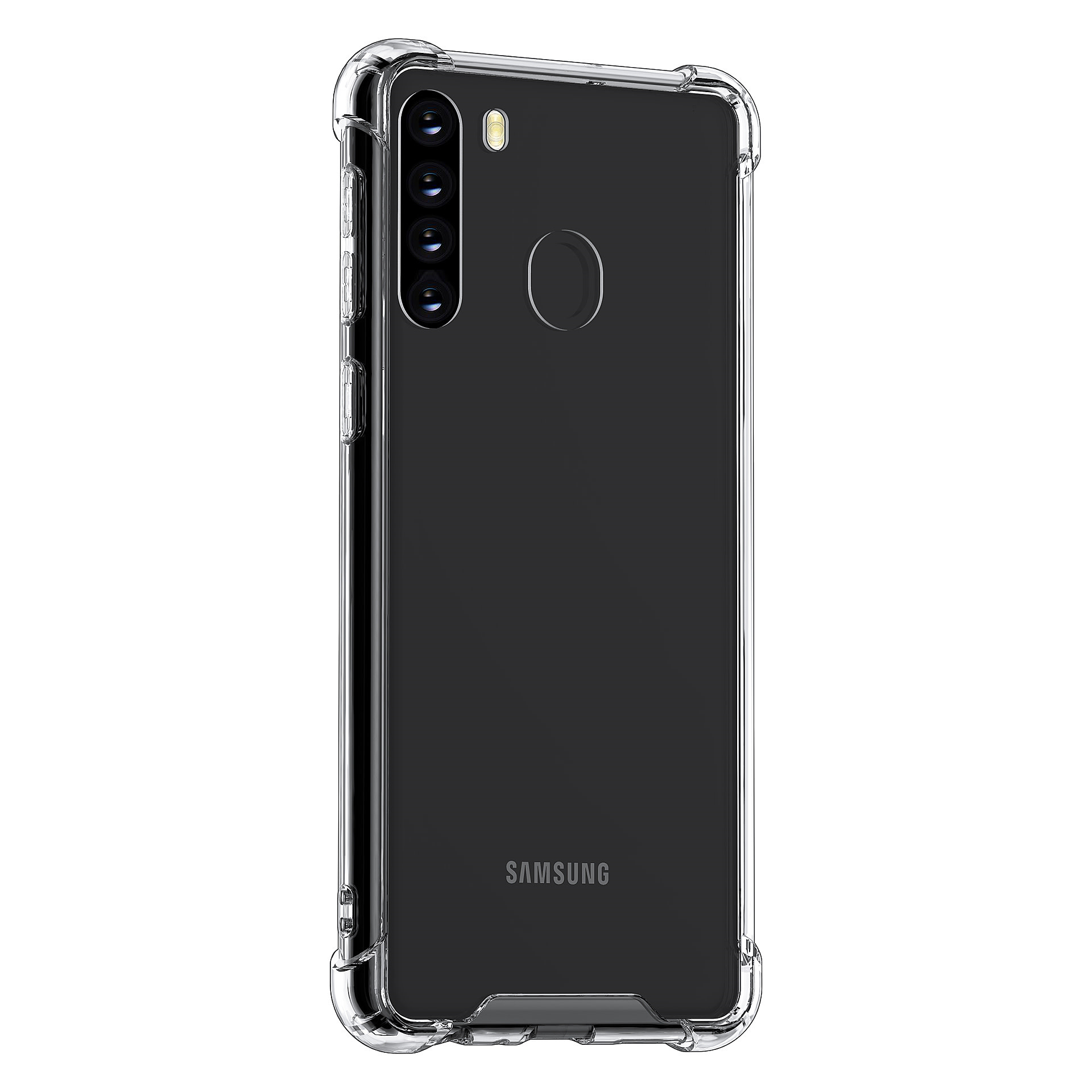 Samsung Galaxy A21 Transparant Backcover hoesje - shockproof - silicone, foto 2 van 5