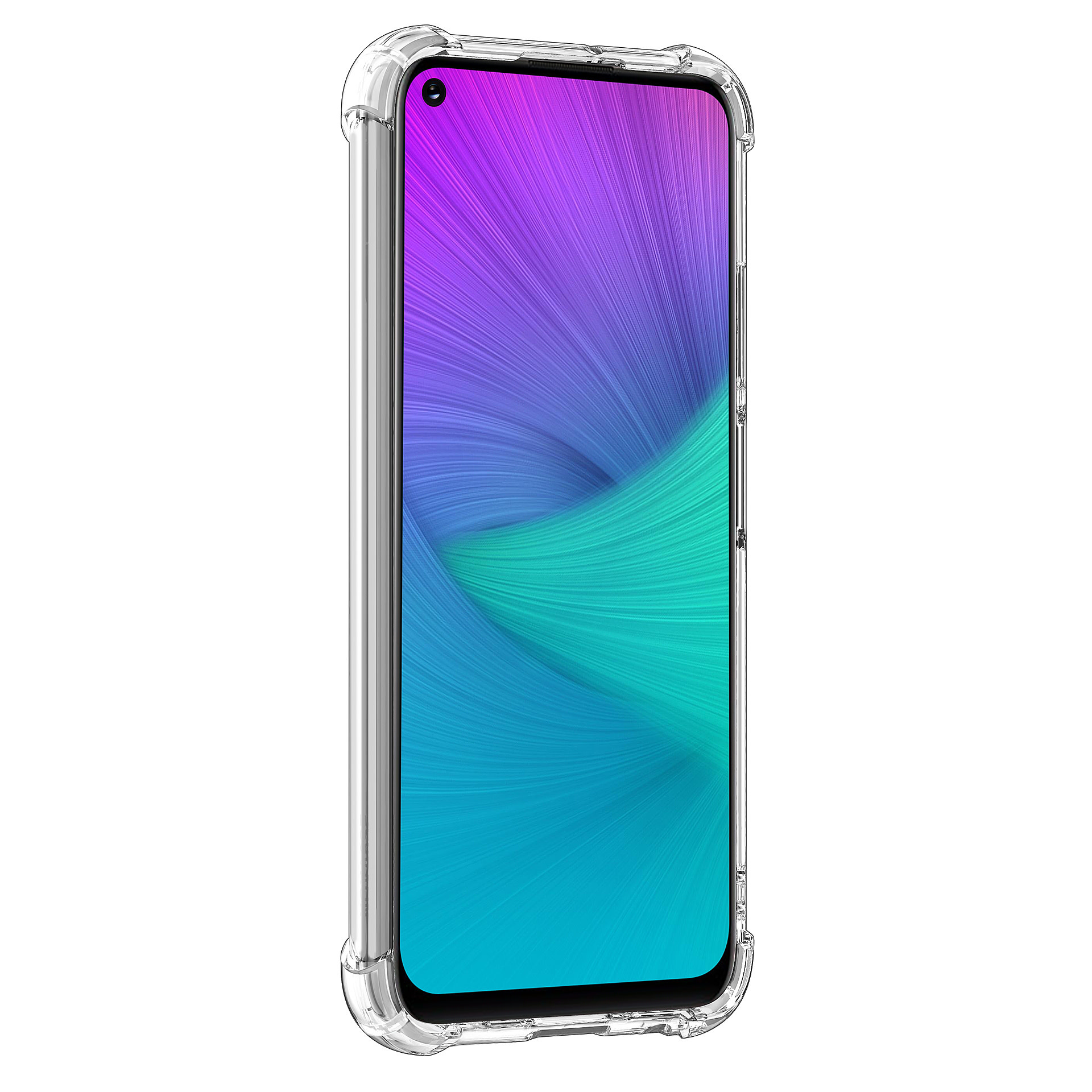 Samsung Galaxy A21 Transparant Backcover hoesje - shockproof - silicone, foto 3 van 5