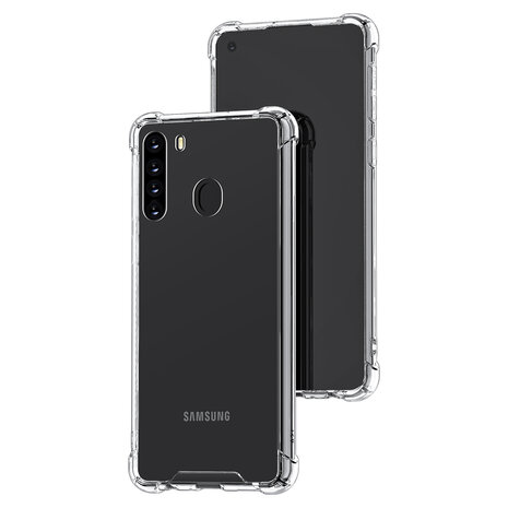 Samsung Galaxy A21 Transparent Back-Cover hul - shockproof - silicone Samsung Galaxy A21 Transparent Back-Cover hul - shockproof - silicone