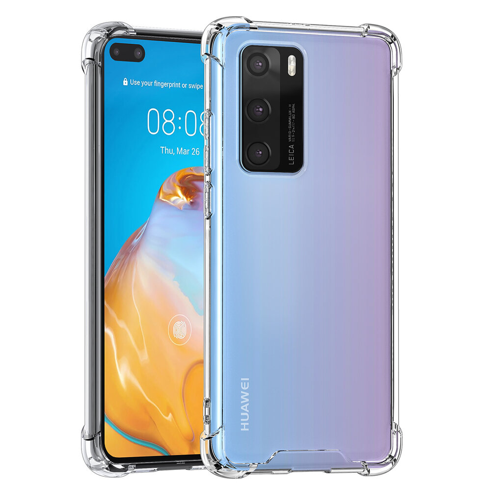 Huawei P40 Transparant Backcover hoesje - silicone