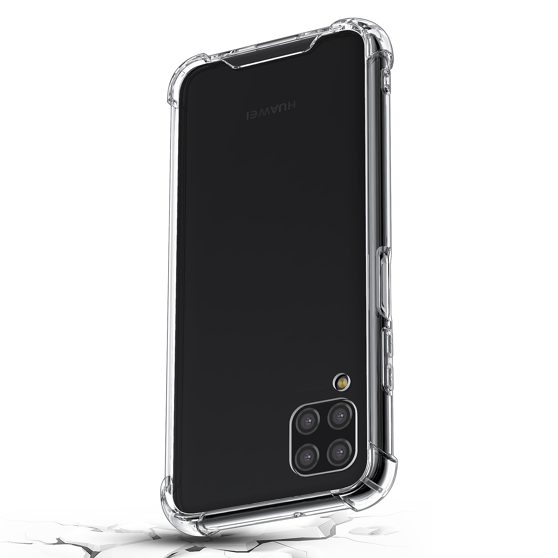 Huawei P40 Lite Transparant Backcover hoesje - silicone, foto 3 van 5