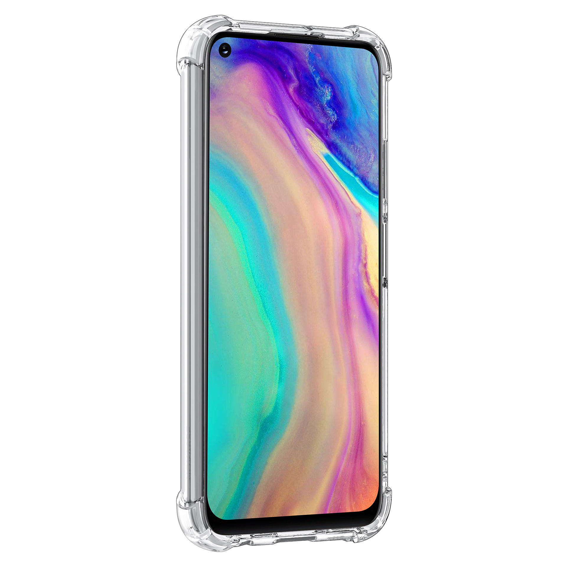 Huawei P40 Lite Transparant Backcover hoesje - silicone, foto 4 van 5