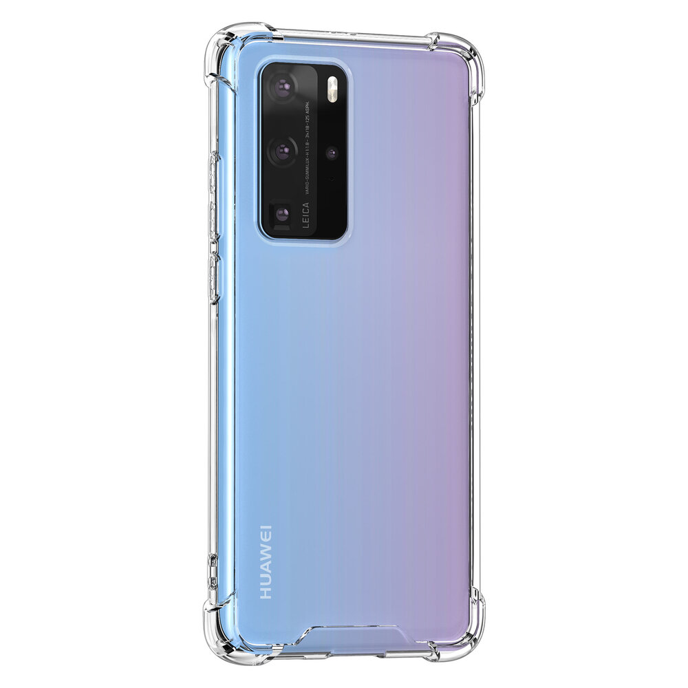 Huawei P40 Pro Transparent Back-Cover hul - Silikon Huawei P40 Pro Transparent Back-Cover hul - Silikon