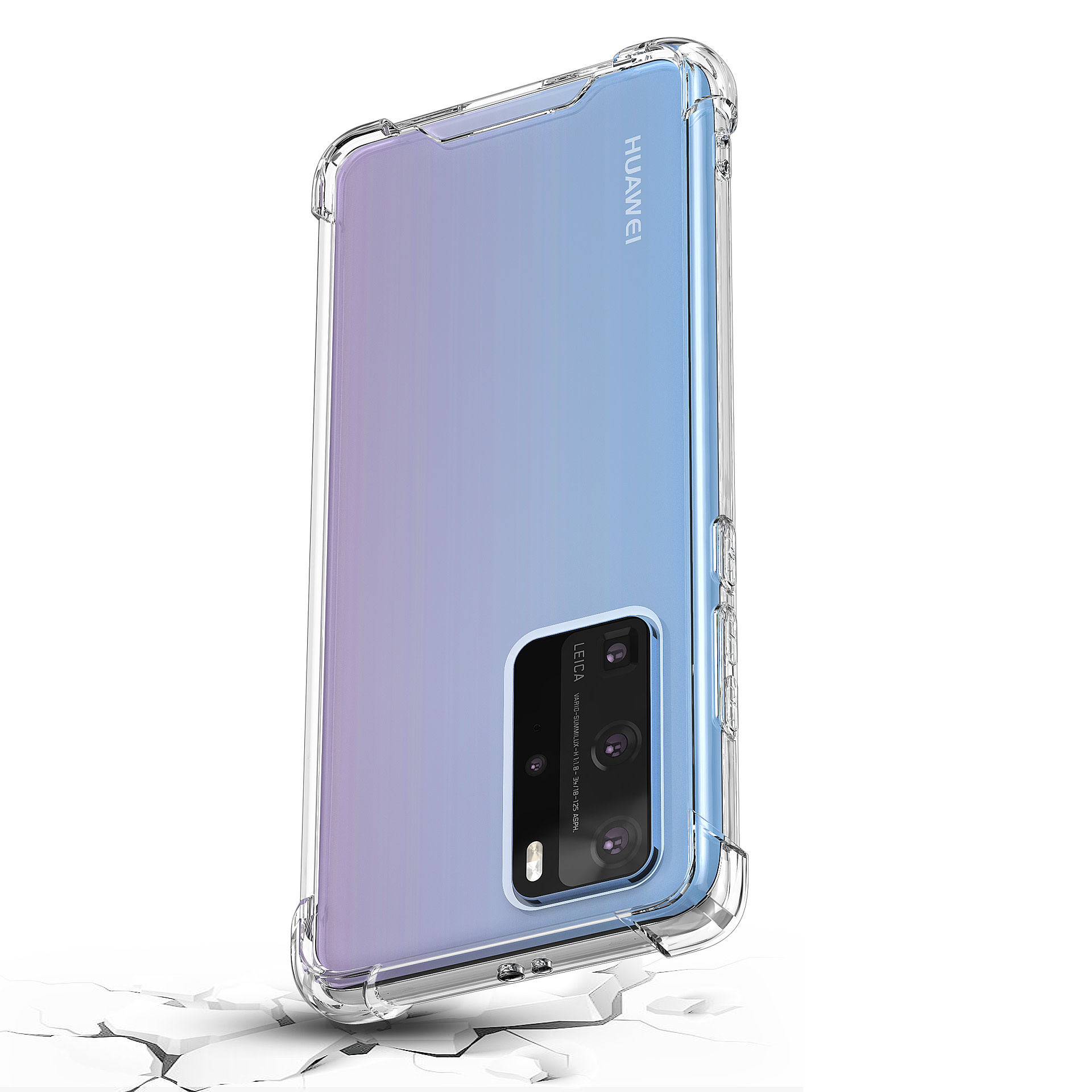 Huawei P40 Pro Transparant Backcover hoesje - silicone, foto 4 van 5