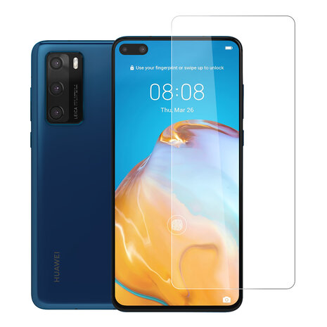 Huawei P40 Transparant Screenprotector - Gehard glas Huawei P40 Transparant Screenprotector - Gehard glas
