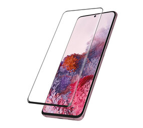 Galaxy S20 Plus Transparant Screenprotector - Gehard glas - Zwarte rand Galaxy S20 Plus Transparant Screenprotector - Gehard glas - Zwarte rand