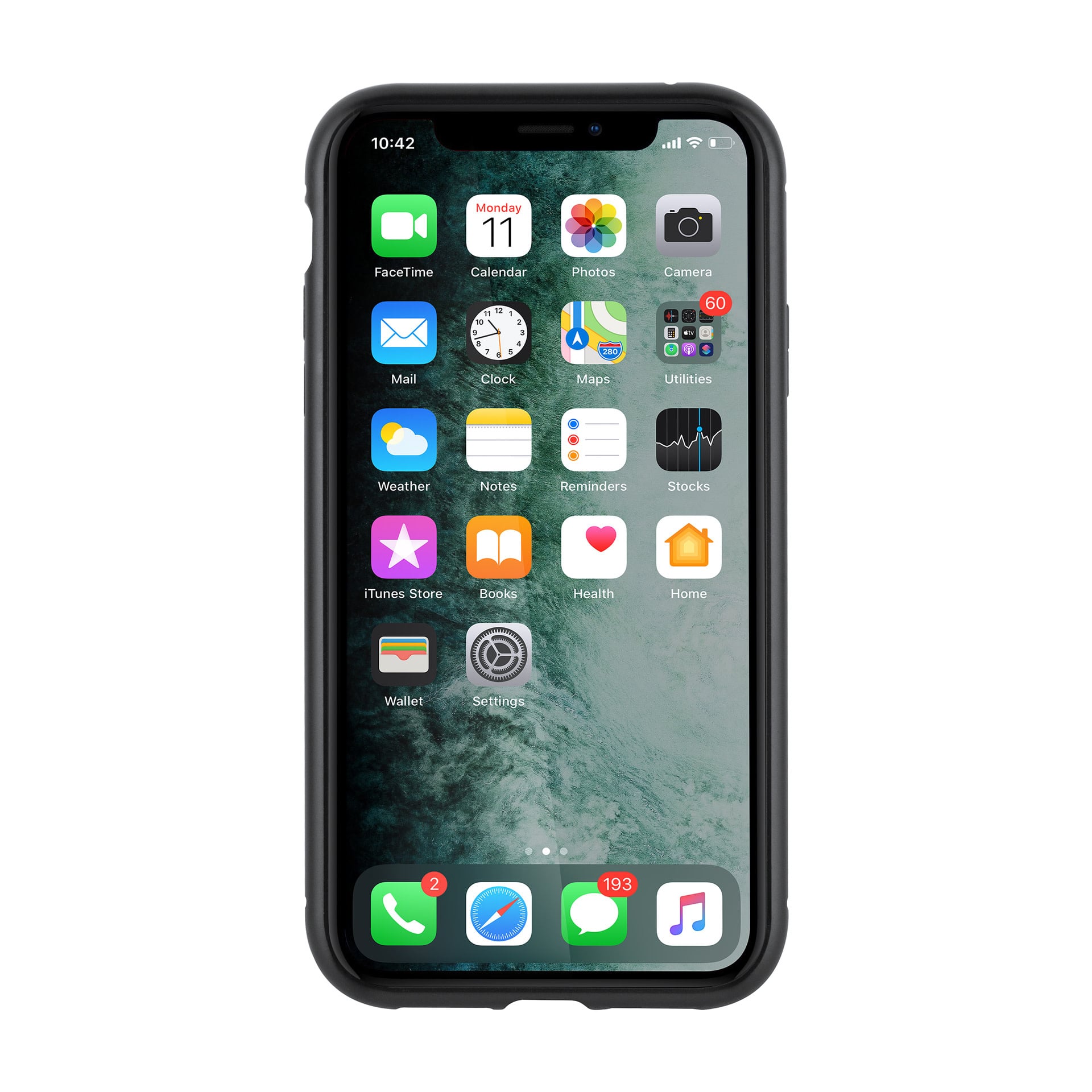 Apple iPhone 11 Pro zwart Backcover hoesje - Glas en metaal, foto 4 van 6