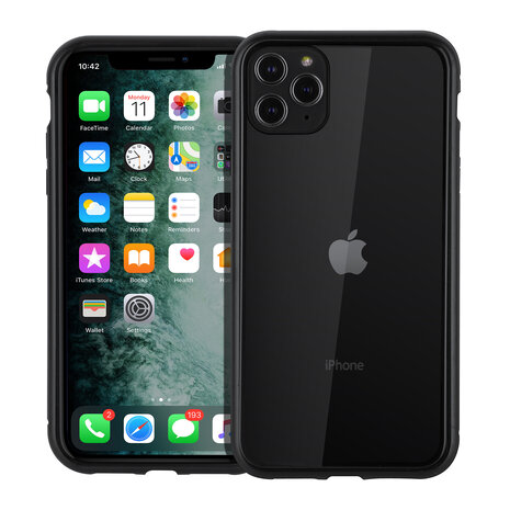 Uniq accessory Apple iPhone 11 Pro Max Noir Back cover coque - Verre et métal Uniq accessory Apple iPhone 11 Pro Max Noir Back cover coque - Verre et métal