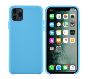 Apple iPhone 11 Pro Max Hellblau Back-Cover hul - Silikon Apple iPhone 11 Pro Max Hellblau Back-Cover hul - Silikon
