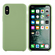Apple iPhone X-Xs Licht groen Backcover hoesje - silicone Apple iPhone X-Xs Licht groen Backcover hoesje - silicone