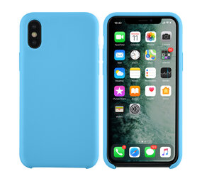 Apple iPhone X-Xs Light Blue Back cover case - Silicone Apple iPhone X-Xs Light Blue Back cover case - Silicone
