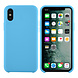 Apple iPhone X-Xs Lichtblauw Backcover hoesje - silicone Apple iPhone X-Xs Lichtblauw Backcover hoesje - silicone