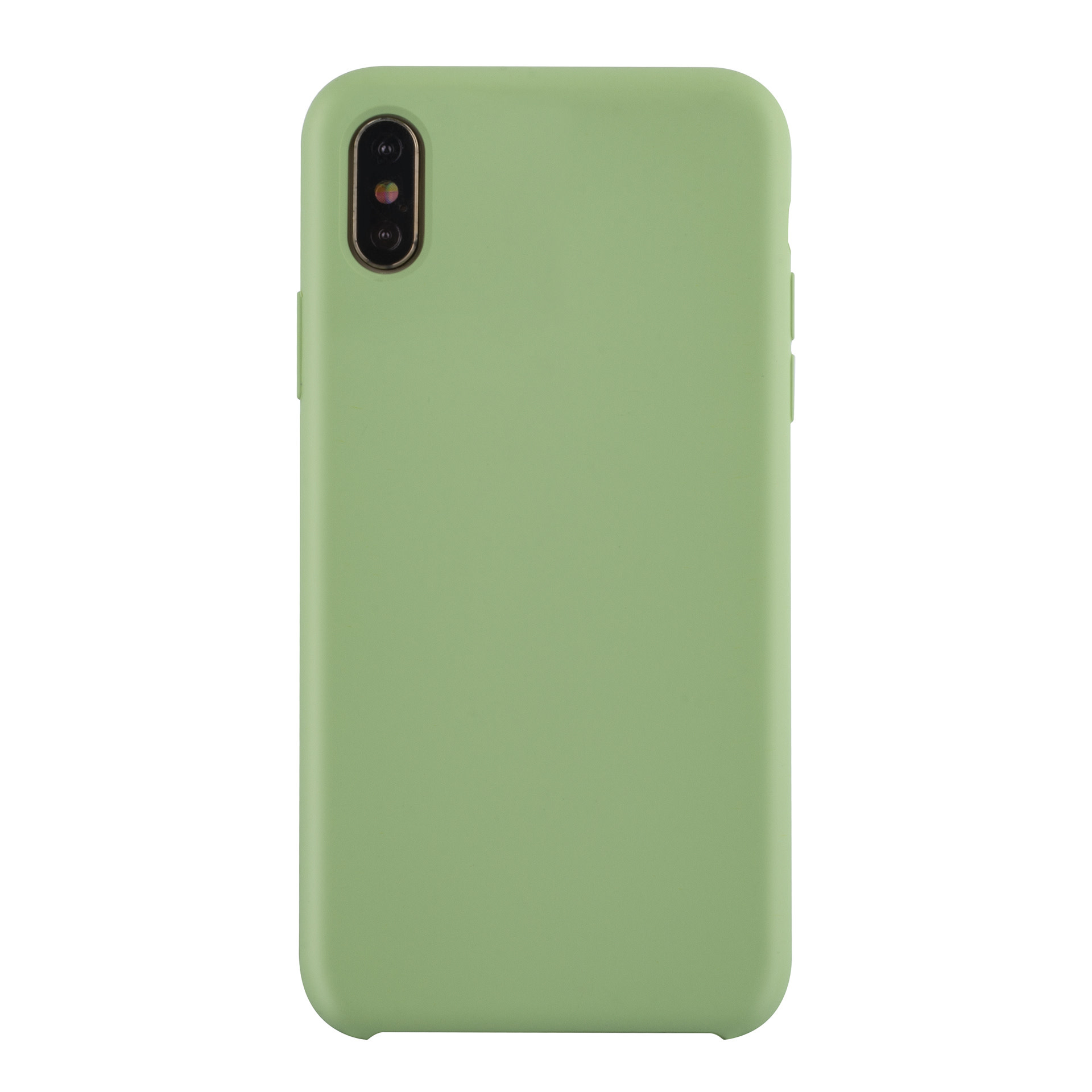 Apple iPhone Xs Max Licht groen Backcover hoesje - silicone, foto 2 van 6