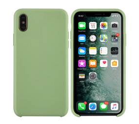 Apple iPhone Xs Max Vert clair Back cover coque - Silicone Apple iPhone Xs Max Vert clair Back cover coque - Silicone