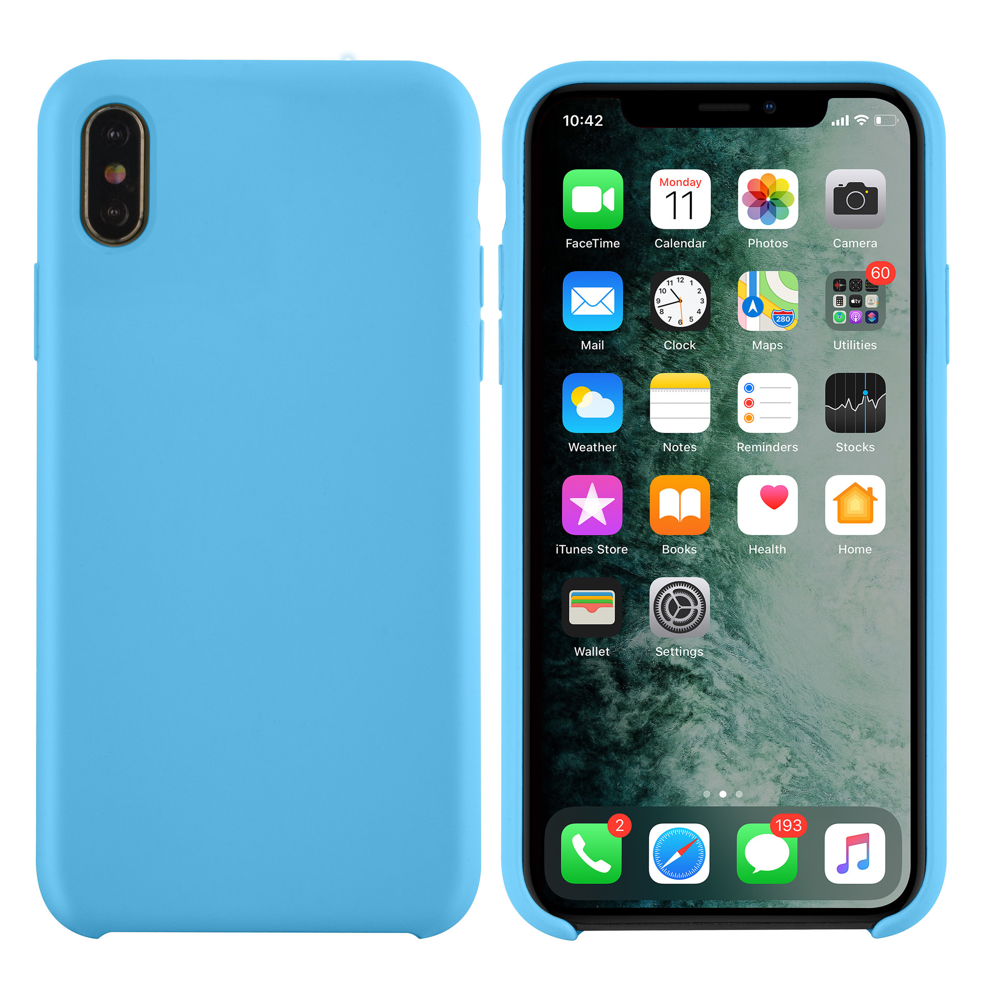iPhone Xs Max Lichtblauw hoesje silicone - NT Mobiel Accessoires - Nederland