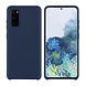Samsung Galaxy S20 Diepblauw Backcover hoesje - silicone Samsung Galaxy S20 Diepblauw Backcover hoesje - silicone