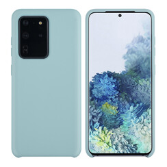 Samsung Galaxy S20 Ultra Lichtblauw Backcover hoesje - silicone