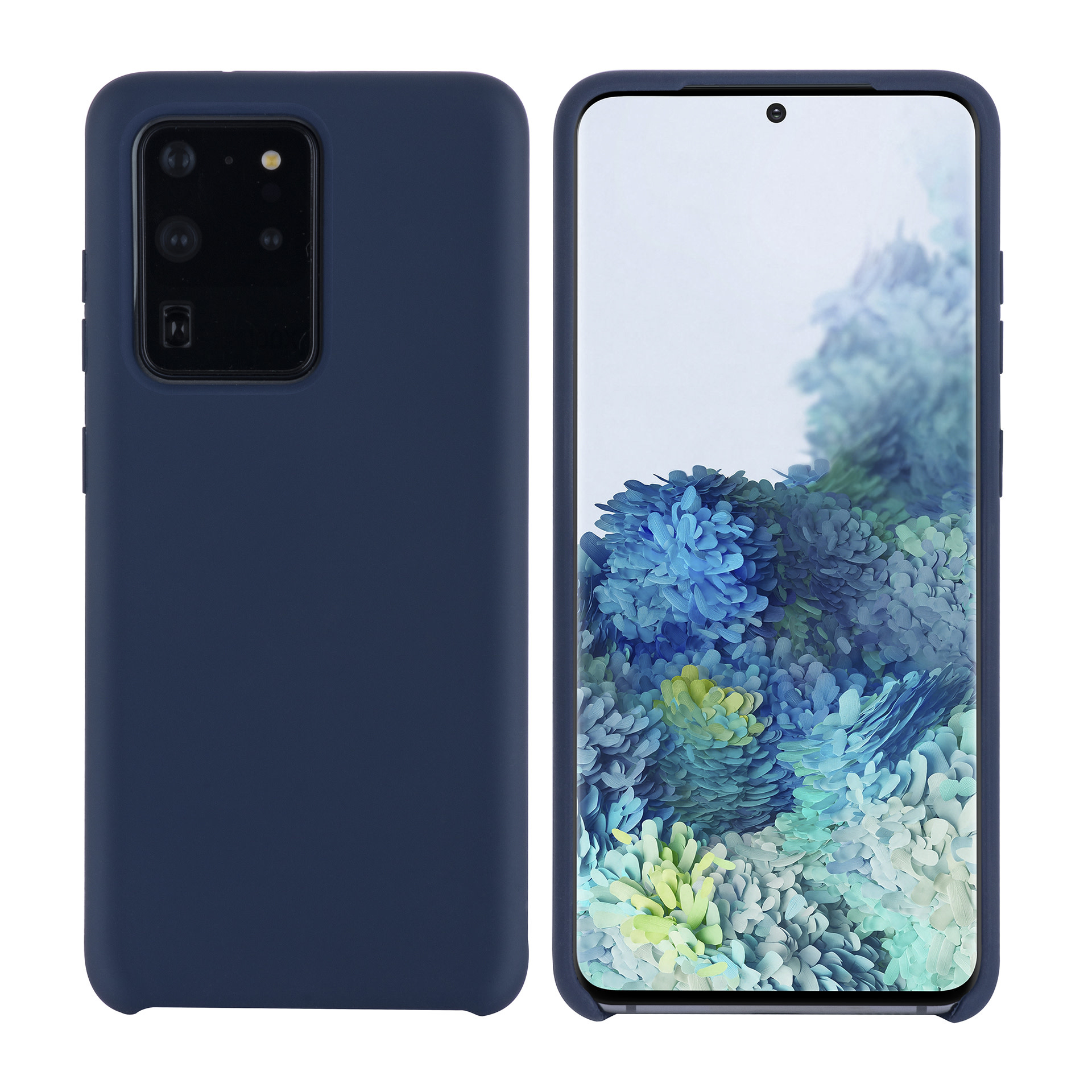 Samsung Galaxy S20 Ultra Diepblauw Backcover hoesje - silicone